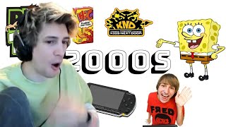 xQc reacts to 2000s Nostalgia (Anyone Born in 1997 2003 Must Watch)