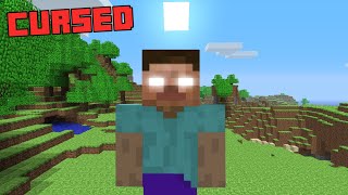 Playing The MOST CURSED Minecraft Alpha World...