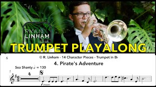 Trumpet Playalong - 4. Pirate's Adventure - 14 Character Pieces Solo PDF Sheet Music Download