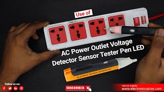 Tester Electrical Socket AC Power Outlet Voltage Detector Sensor Tester Pen LED