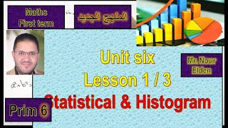 ماث سادسه ابتدائى ترم اول 2024 /  Unit 6 - statistical & histogram - lesson 1 / 3