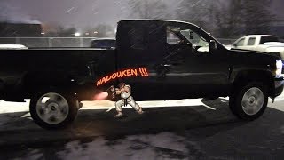 Bed Exit Exhaust Fireballs | Supercharged Silverado