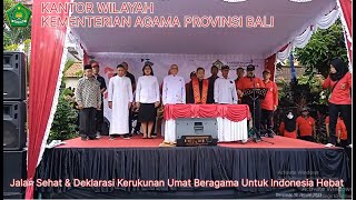 #kerukunanumatberagama Jalan Sehat & Deklarasi Kerukunan Umat Beragama Untuk Indonesia Hebat