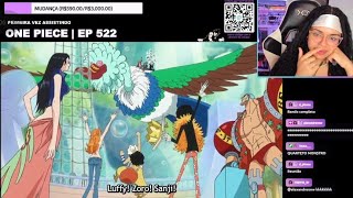 NATHALIA REAGINDO O REENCONTRO DOS MUGIWARAS| SABAODY TIME SKIP| ONE PIECE EP - 522