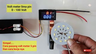 Cara pasang voltmeter