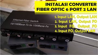 Converter Fiber Optik 6 Port dan 2 LAN, Begini Cara Pasang-Nya