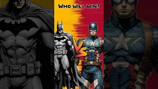 Batman vs Captain america, Who will win? #batman #captainamerica #dc #marvel #marvelvsdc