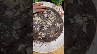 Chocolate sponge cake in pan 🥮#chocolatecake #nooven #cake #cooking #recipe #shorts