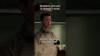 Sheldon Proves 0 Doesn't Exist... #shorts