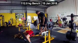 112.5 kg Bench | 15 Jan 2018