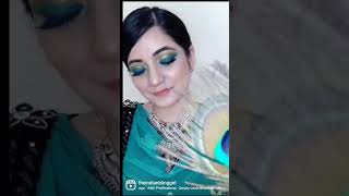 #peacock #eyeshadow #navratra #lookbook #makeup #lookoftheday #ootd #shorts #beauty #ashortaday