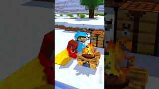 HELP Nico Save Cash From Cold and Danger - Minecraft Shorts #cashandnico #minecraft #cash #nico