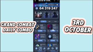 Grand Combat Daily Combo 4 October 2024 | Grand Kombat Daily Combo Card #grandcombat