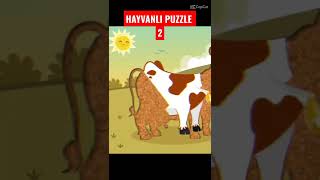 HAYVANLI PUZZLE YAPIYORUZ 2 (İNEKLİ)#doruçizgifilim #harikakanatlar #cocomelon