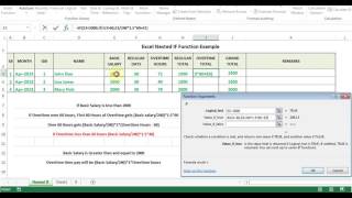 Excel Nested If function