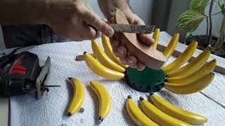 Como fazer uma Fruteira Banana de forma pratica e artesanal ,artesanato útil e lindo para decoração