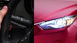 How to use the automatic exterior headlights on the 2015 Mazda6