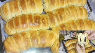 خبز لفه الصوف(البريوش الفرنسى) بطعم وهشاشه تجنن 😋بحشوة النوتيلا🍫