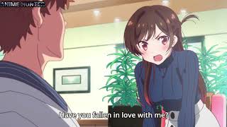 Chizuru asks Kazuya whether he has fallen in love with her| Rent a Girlfriend  episode 9 Eng Sub |