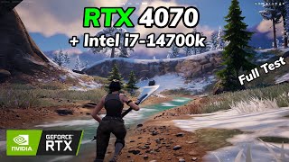 RTX 4070 + i7 14700K Full Test in Fortnite Chapter 5 | 1440P | DX12