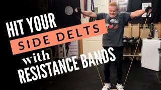 How to Target Your Side Delts with Resistance Bands: Side Lateral Variations with Resistance Bands!