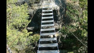 Climb on the Nonnenfelsen - Zittau Mountains - Germany