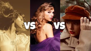 Taylor's Versions (so far) - Fearless vs Speak Now vs Red - Album Battle