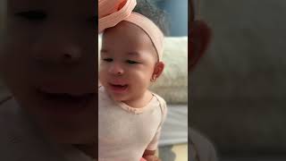 Reporter interviews baby on what is it like to be 7 months old #cutebaby #shorts