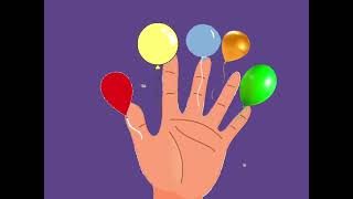 Finger Family Song With Colorful Balloon and more Kids Songs #kids