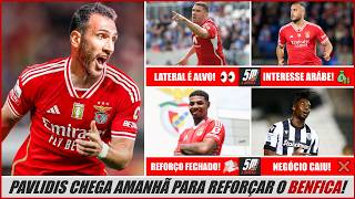 Pavlidis chega amanhã para reforçar o Benfica! Águias atacam Robin Gosens! Benfica anuncia reforço!