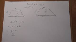 Area of a Trapezium : How to Calculate the Area Easily (numbers OR algebra) : Maths Revision Video