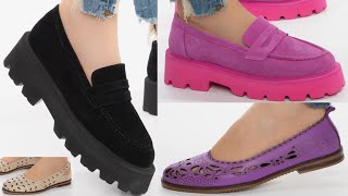 2024 COMFORTABLE CASUAL AND ELEGANT SHOES DESIGNS FOR WOMEN LATEST SLIP ON APPEALING SHOES DESIGNS