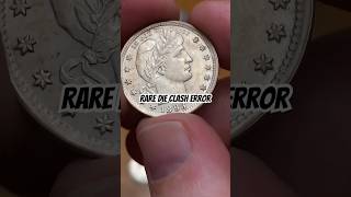 Die Clash Error 1893 Barber Quarter! #numismatics #shorts #shortvideo #subscribe #coins #silver