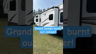 Back from Grand Design Rv in Elkhart check out the Burns in the underbelly  #Vacation #Camping ￼￼