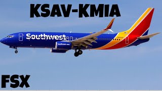 Southwest 737-800 Savannah to Miami