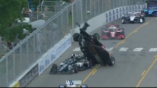 Marcus Ericsson airborne  - 2021 Music City Grand Prix