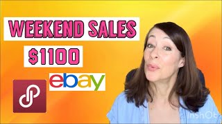 $1100 in sales this weekend! #ebayseller #poshmarkseller #reseller #whatsoldvideo