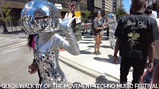 A Walk Past The Movement Music Festival 24 Detroit Hart Plaza #movement #techno #detroit