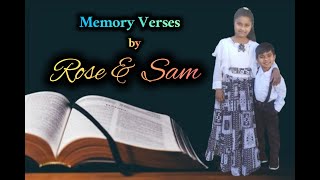 Bible Memory Verses by Sharon Rose & Samuel Bhushan Paul at Sunday Church Service #church #bible