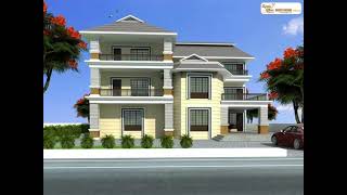 Triplex new model house/triplex 3d house plan