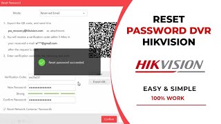 How to reset Hikvision Devices Password via SADP Tool