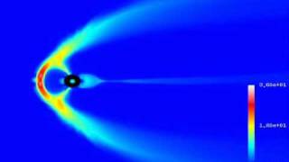 Magnetosphere Pressure Simulation 6-24-2009