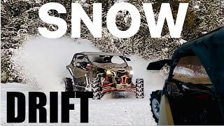 MAVERICK X3 OPEN ROAD SNOW DRIFTING