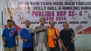 BADMINTON || PORLIMA CUP KE- 4 || Damiyat + Budi VS Guntur + Bambang S