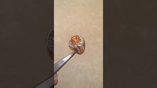 5 carat Orange Sapphire