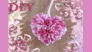 Pompons ♥ Hartvormige pompons maken met de Clover Heartshape Pom-pommaker