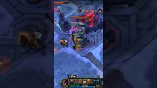 ADC Twisted Fate gets  TRIPLE KILL behind enemy nexus #shorts