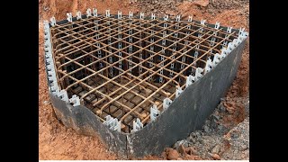 Steel fixers steel yard prefabricating rebar beam cages for speedy installation