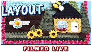 Garden Appliqués Layout - LIVE Crochet Workshop 💗 May 13, 2024