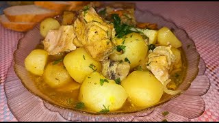 Картофель с мясом и грибами в 3х литровой банке🙂! Очень ВКУСНЫЙ ужин)))